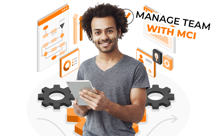 Man is showcasing how to manage your team with the Multi-Channel Inbox